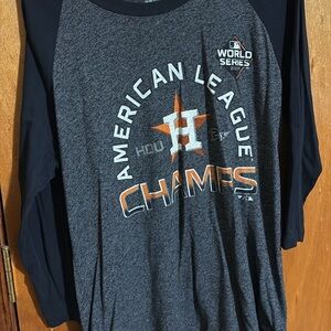 American League Champs Long Sleeve Tee - Gray and Black